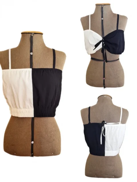 TOP ALÇA BICOLOR PB
