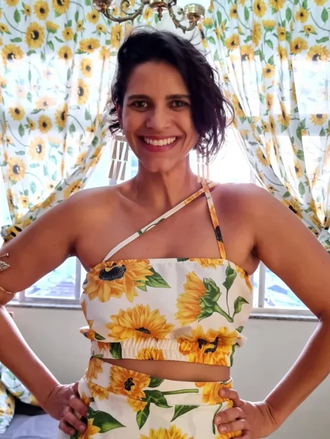 TOP ALÇA GIRASSOL