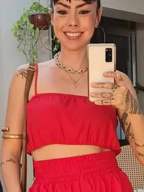 TOP ALÇA VERMELHO