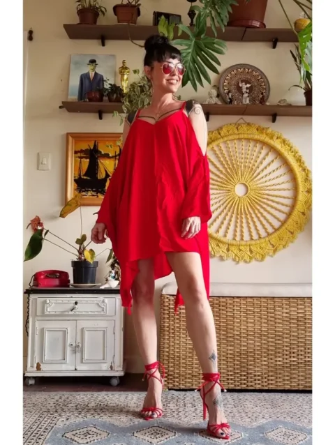 BATA ALCIONE VERMELHA