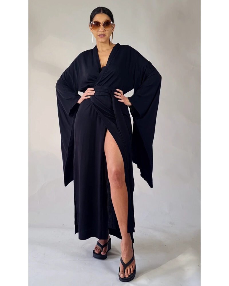 KIMONO TOSHIKO LONGO PRETO - Imagem 3