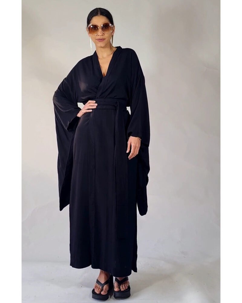 KIMONO TOSHIKO LONGO PRETO - Imagem 5
