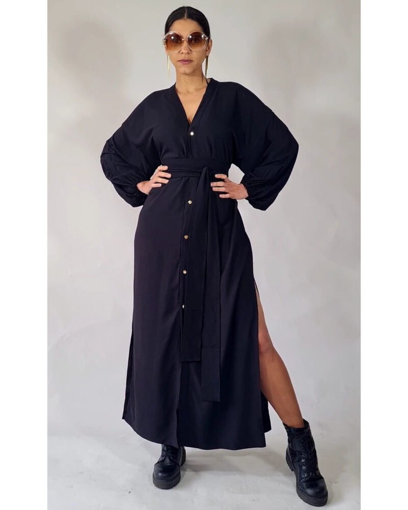 KIMONO LILITH LONGO PRETO - Imagem 7