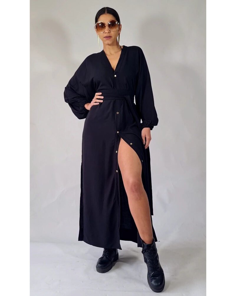 KIMONO LILITH LONGO PRETO - Imagem 4