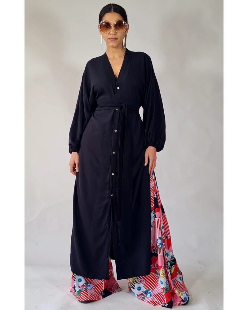KIMONO LILITH LONGO PRETO