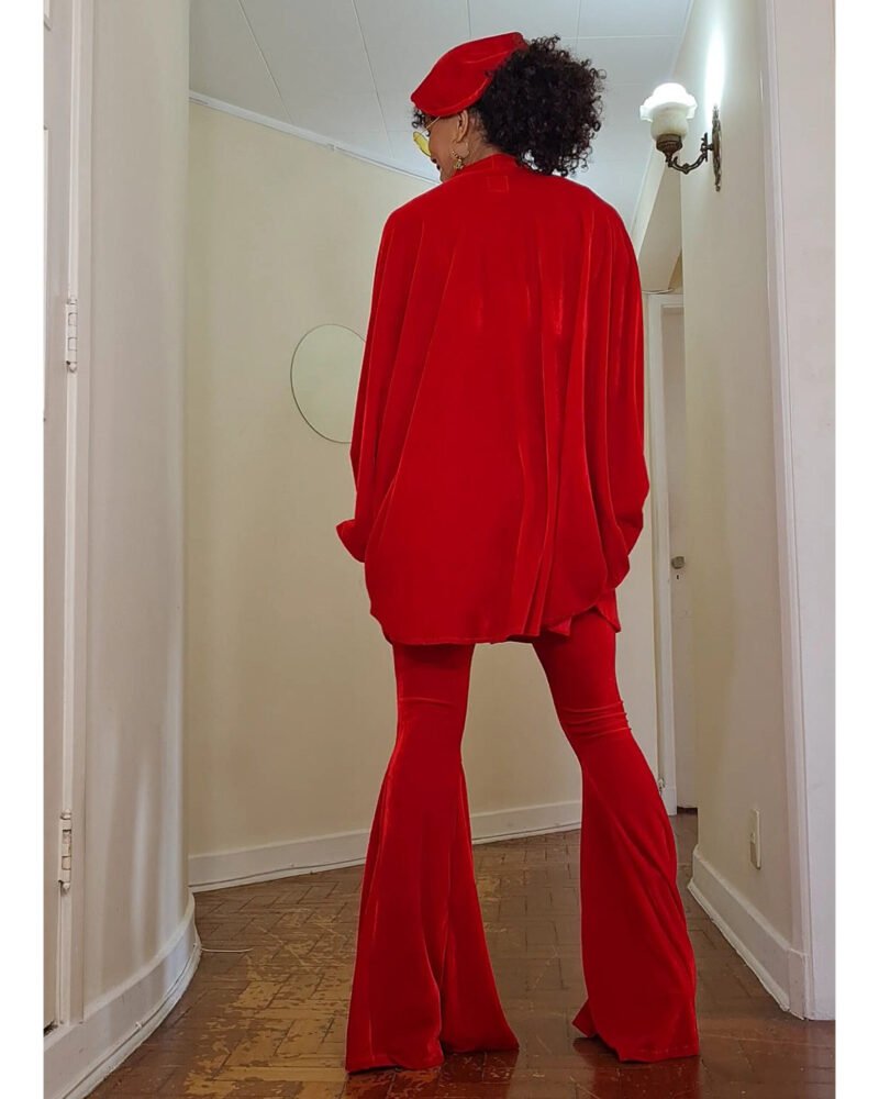 KIMONO FÊNIX VELUDO VERMELHO - Imagem 3