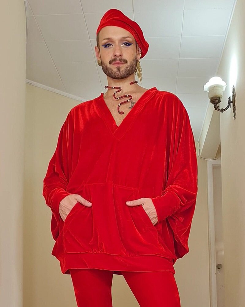 MOLETOM FÊNIX VELUDO VERMELHO - Imagem 5