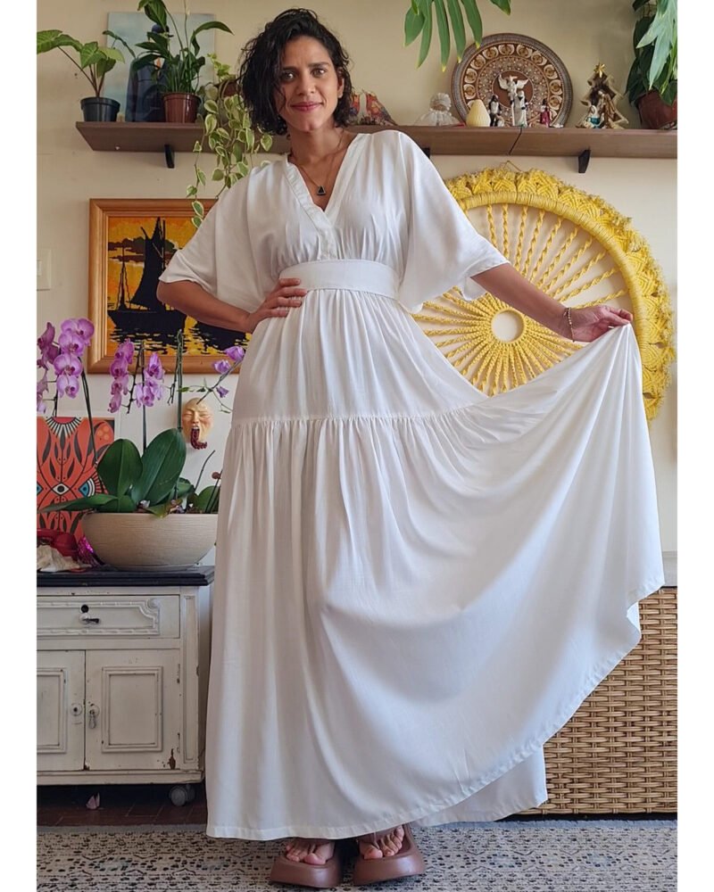 VESTIDO FÊNIX LONGO OFF WHITE - Imagem 2
