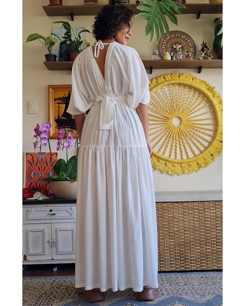 VESTIDO FÊNIX LONGO OFF WHITE - Imagem 4
