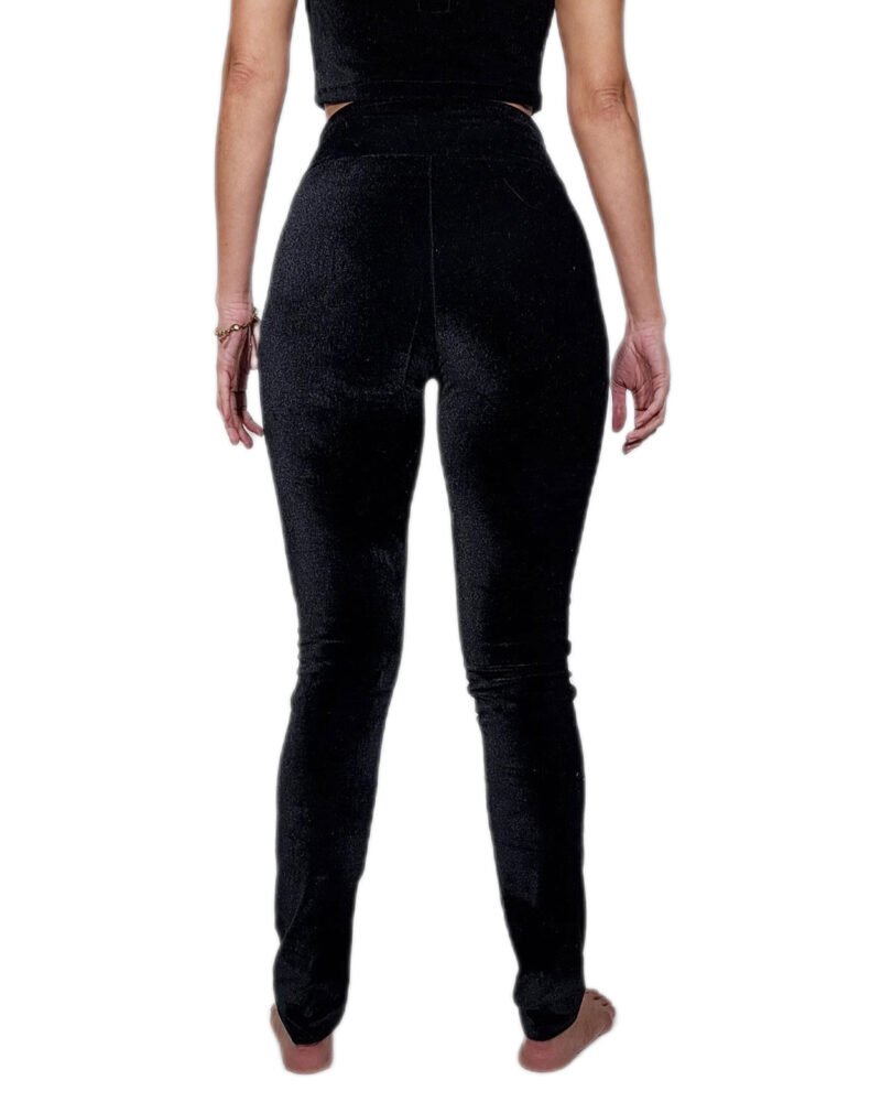 CALÇA RITA LEE VELUDO PRETA - legging - Imagem 2