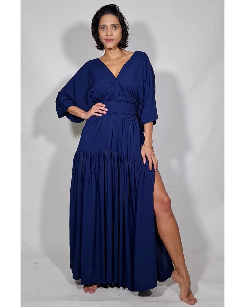 VESTIDO FÊNIX LONGO AZUL MARINHO - Imagem 2