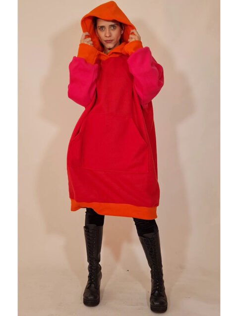 MOLETAÇO vermelho, pink e laranja