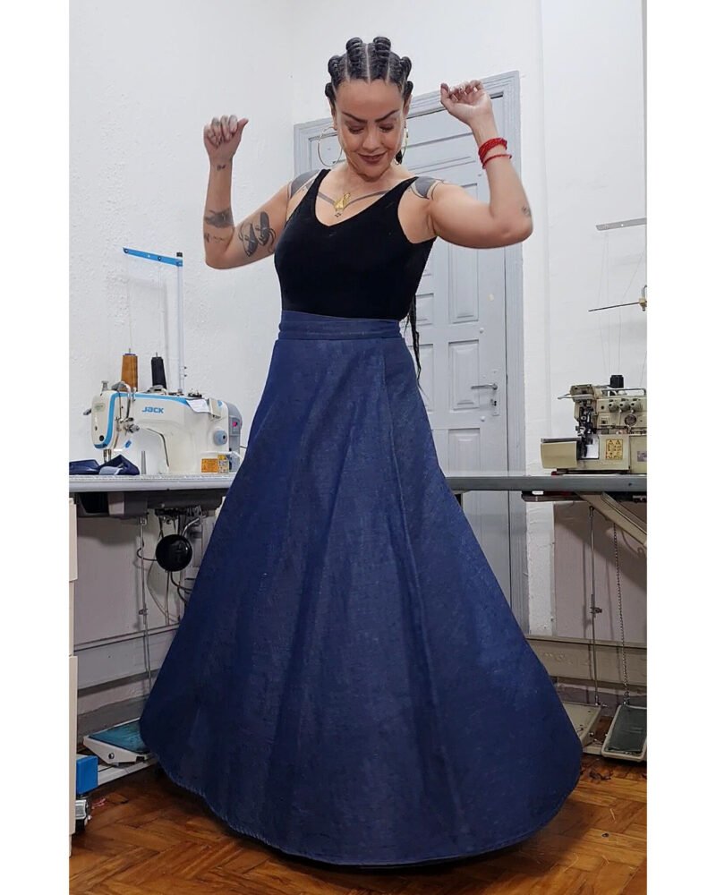 SAIA PADILHA LONGA JEANS (envelope)