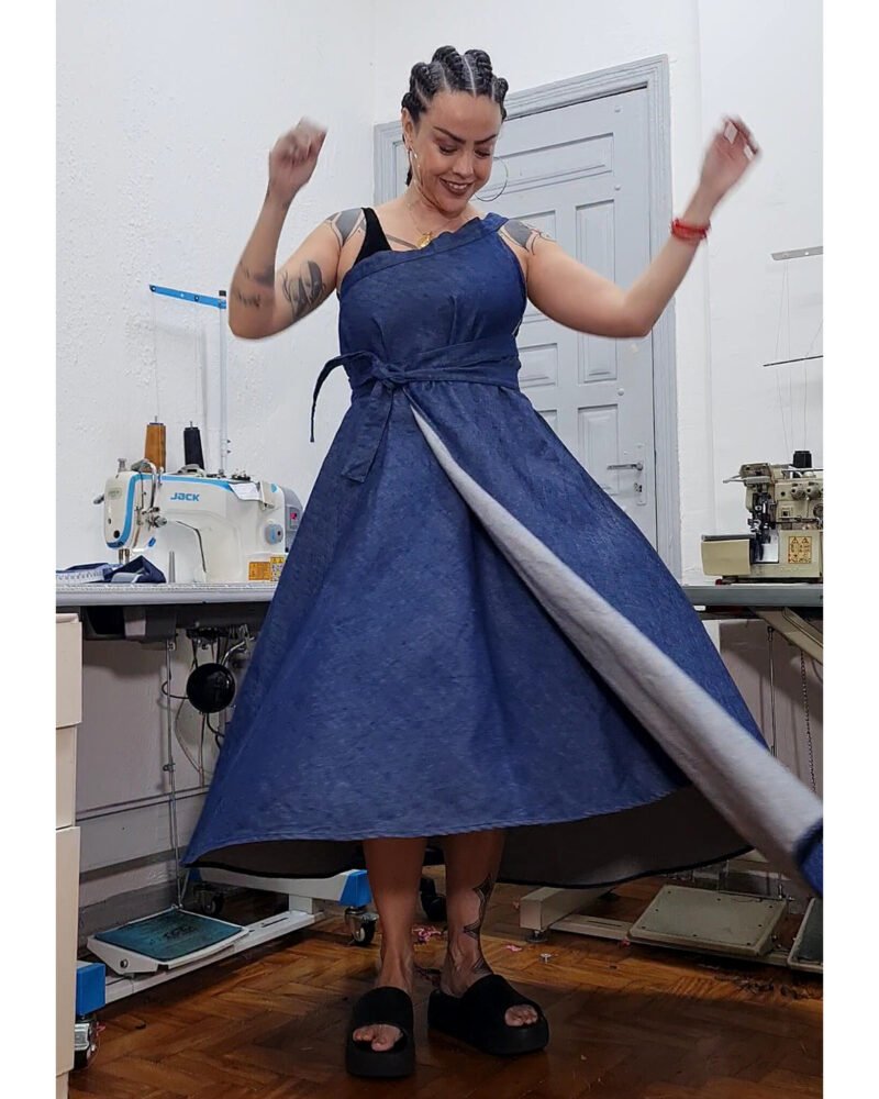 SAIA PADILHA LONGA JEANS (envelope) - Imagem 7