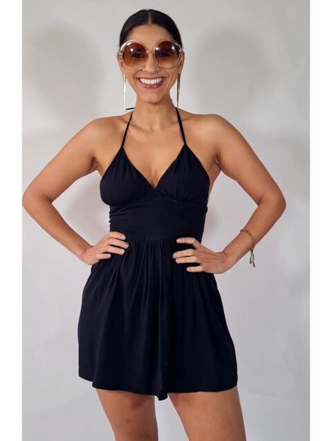 VESTIDO GAL CURTO PRETO