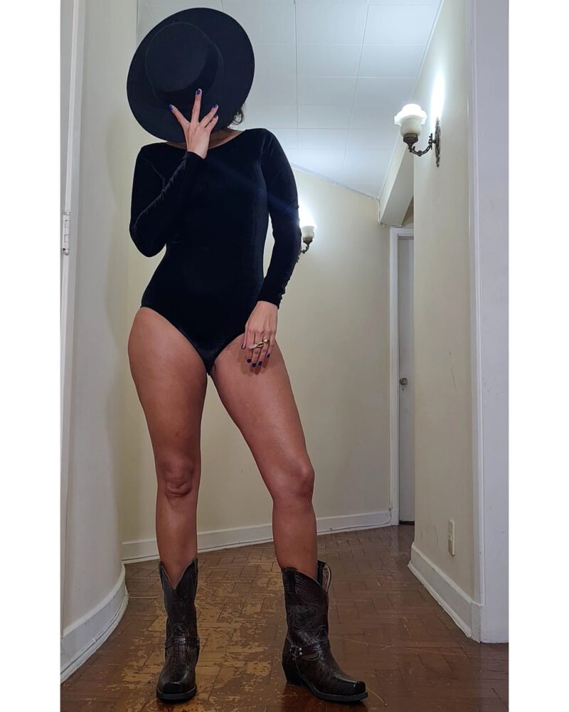 BODY REBECA VELUDO PRETO - Imagem 3
