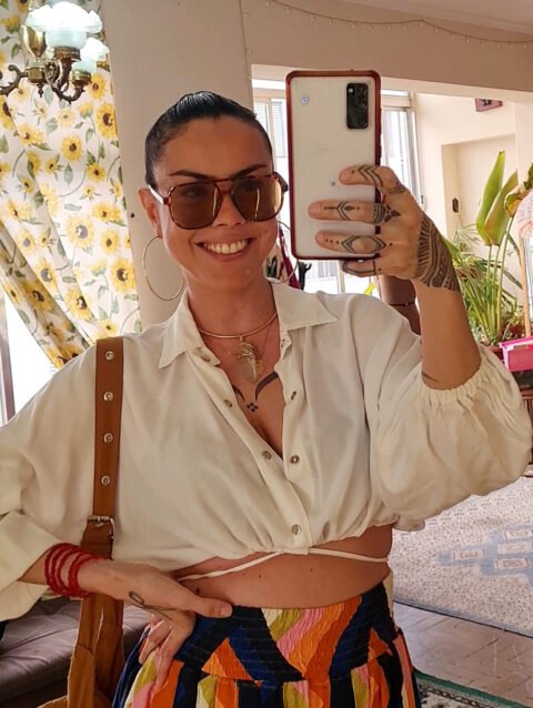 CROPPED FLAVIA OFF WHITE