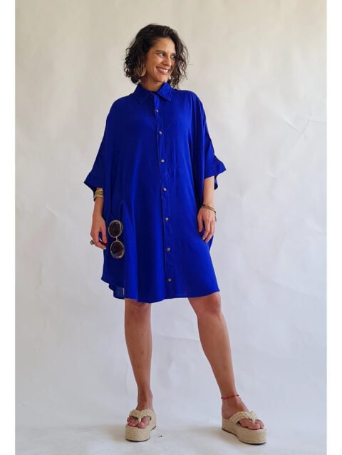 CAMISÃO CRIS MÉDIO AZUL ROYAL