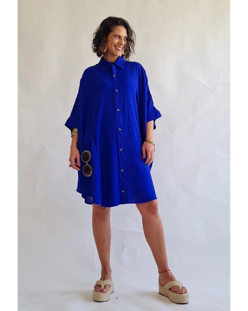 CAMISÃO CRIS MÉDIO AZUL ROYAL