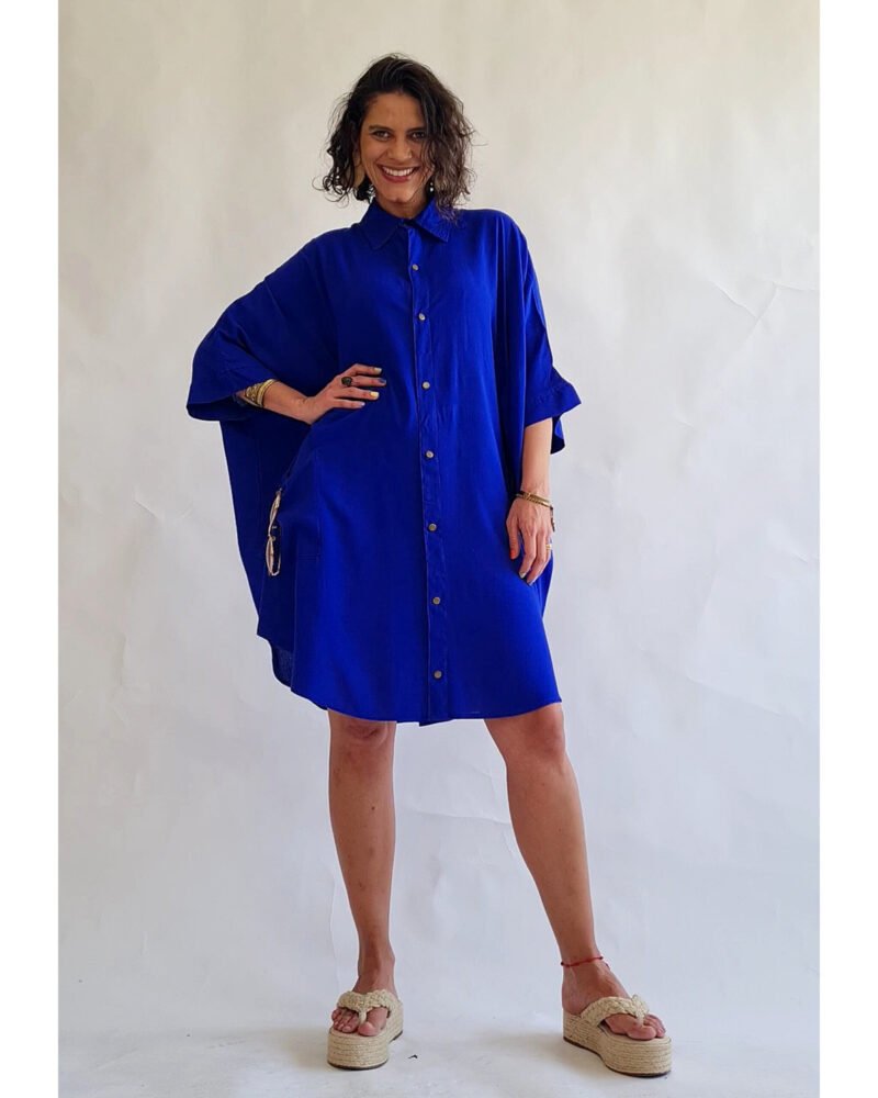 CAMISÃO CRIS MÉDIO AZUL ROYAL - Imagem 3