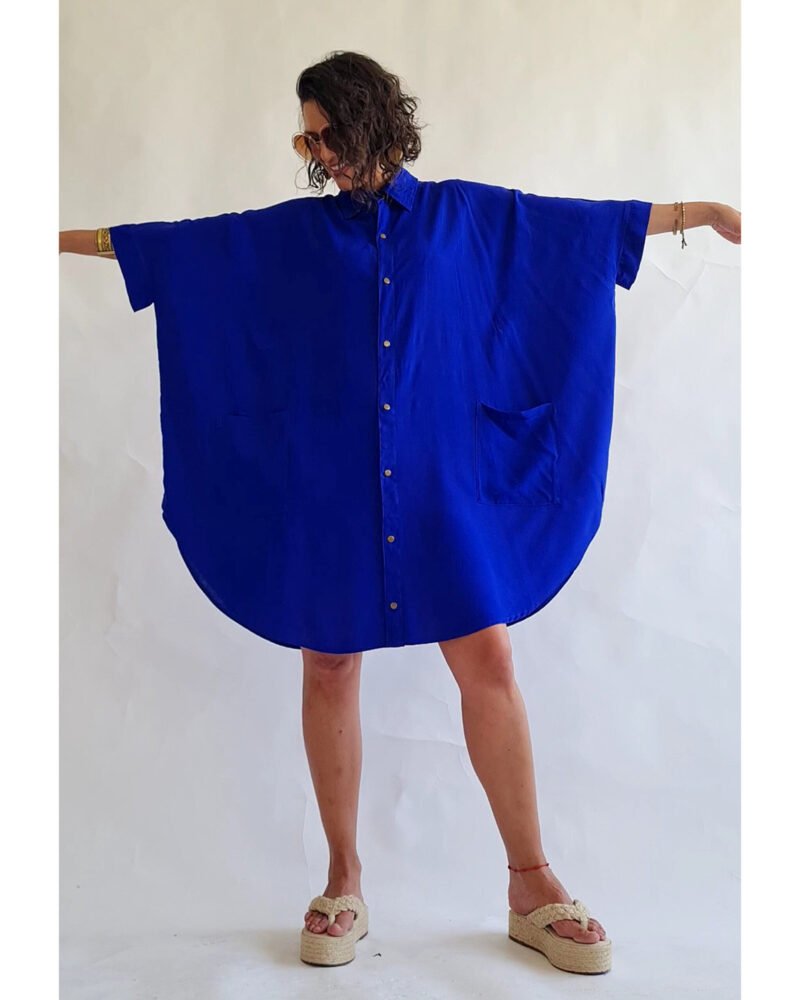 CAMISÃO CRIS MÉDIO AZUL ROYAL - Imagem 2