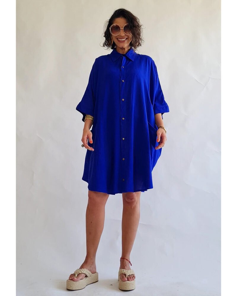 CAMISÃO CRIS MÉDIO AZUL ROYAL - Imagem 5