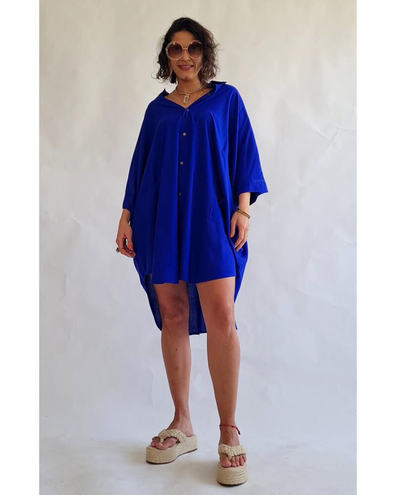 CAMISÃO CRIS MÉDIO AZUL ROYAL - Imagem 7