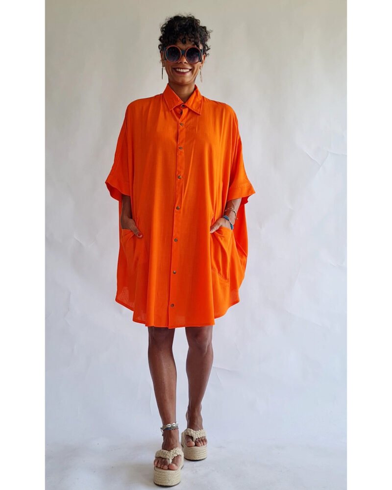 CAMISÃO CRIS MÉDIO LARANJA - Imagem 2