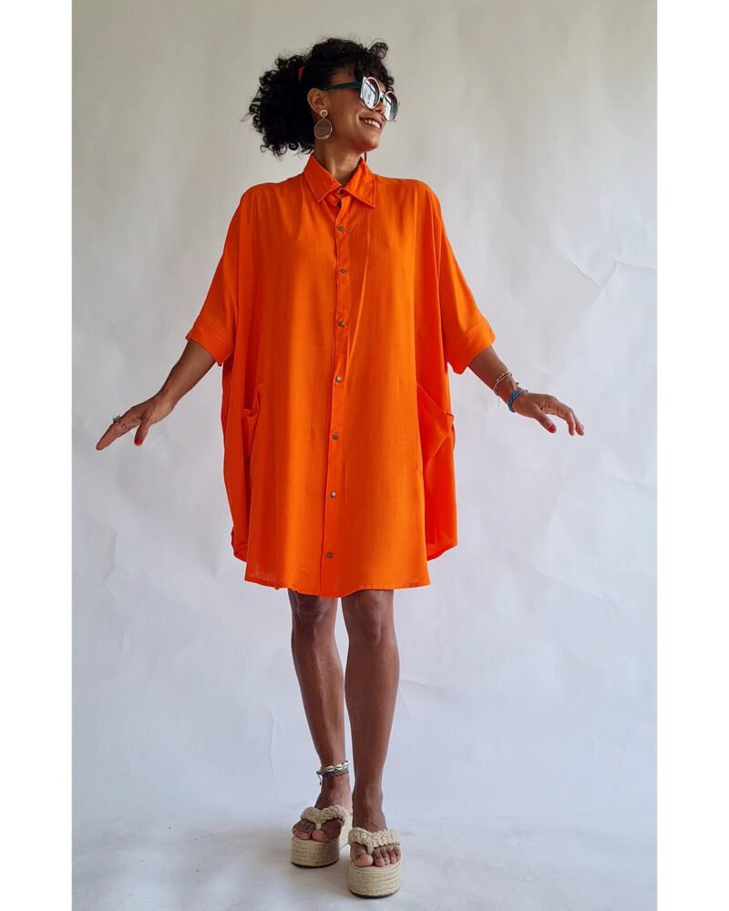 CAMISÃO CRIS MÉDIO LARANJA - Imagem 4