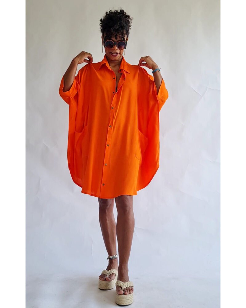 CAMISÃO CRIS MÉDIO LARANJA - Imagem 5