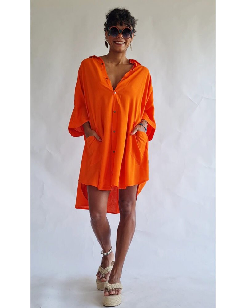 CAMISÃO CRIS MÉDIO LARANJA - Imagem 6