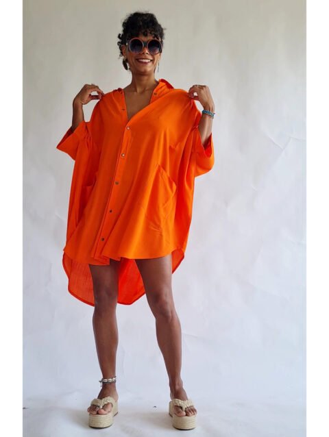 CAMISÃO CRIS MÉDIO LARANJA