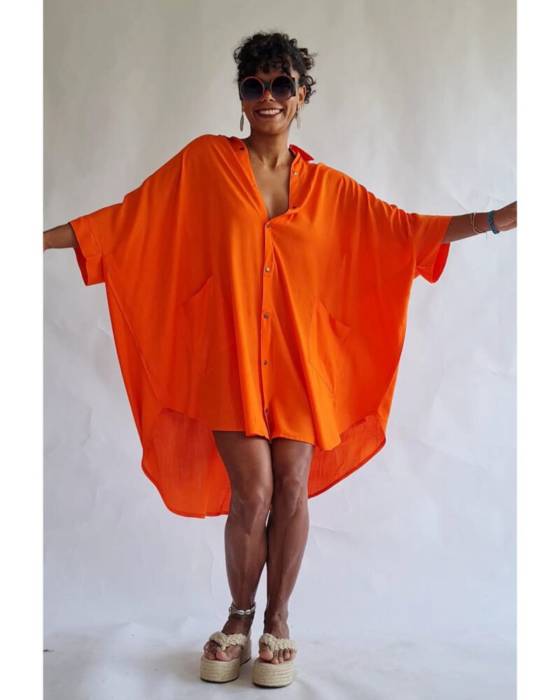 CAMISÃO CRIS MÉDIO LARANJA - Imagem 3