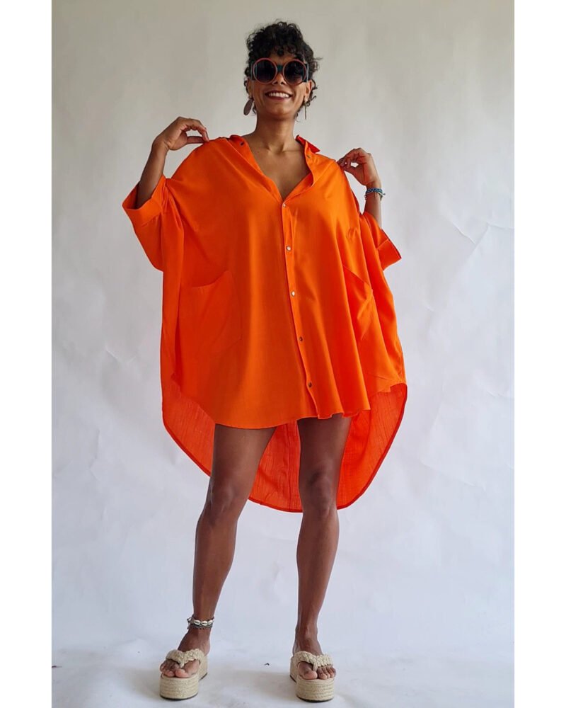 CAMISÃO CRIS MÉDIO LARANJA - Imagem 7