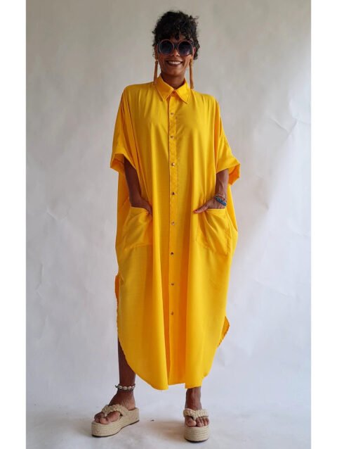 CAMISÃO CRIS LONGO AMARELO