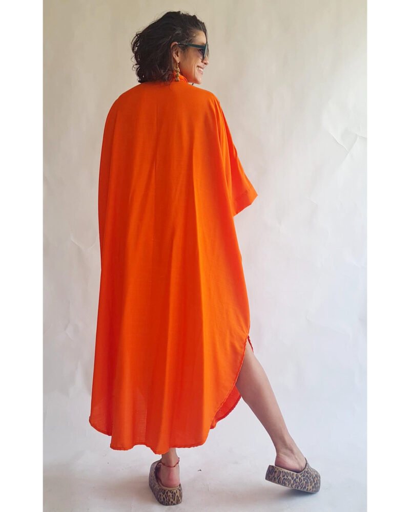 CAMISÃO CRIS LONGO LARANJA - Imagem 2
