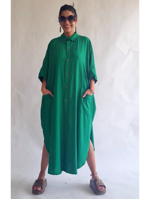 CAMISÃO CRIS LONGO VERDE BANDEIRA