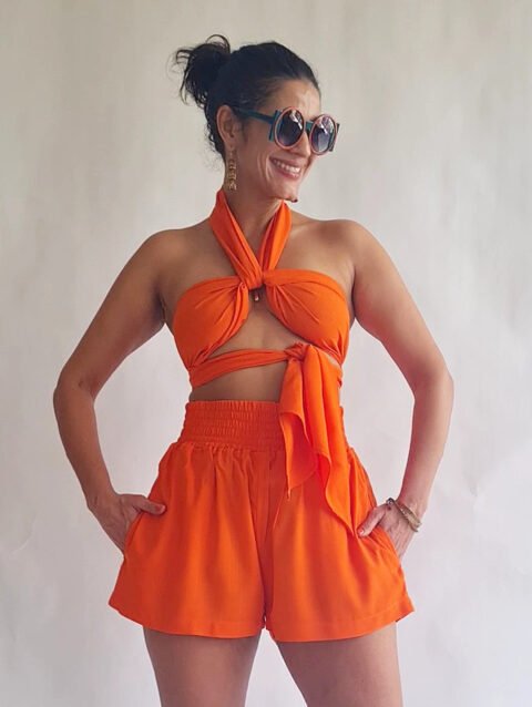 SHORT LARANJA