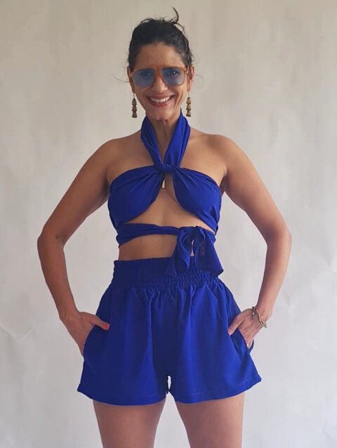 SHORT AZUL ROYAL