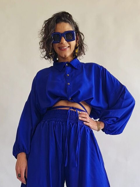 CROPPED FLAVIA AZUL ROYAL