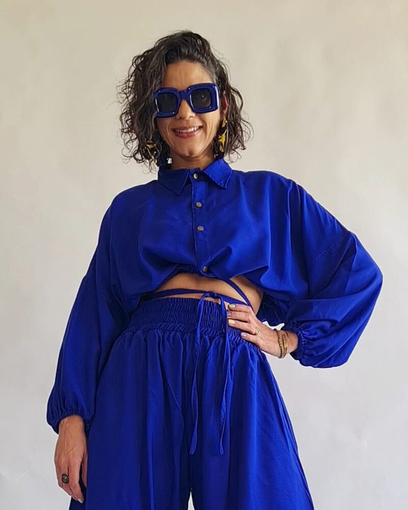 CROPPED FLAVIA AZUL ROYAL