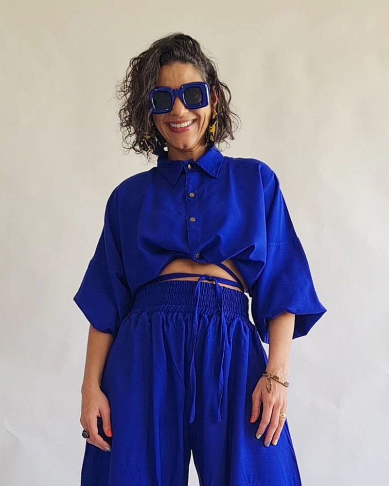CROPPED FLAVIA AZUL ROYAL - Imagem 2