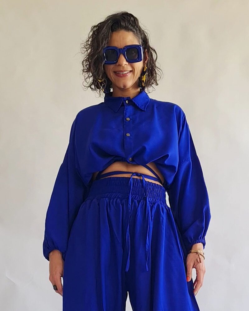 CROPPED FLAVIA AZUL ROYAL - Imagem 3