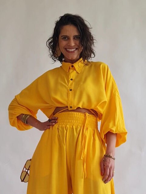 CROPPED FLAVIA AMARELO