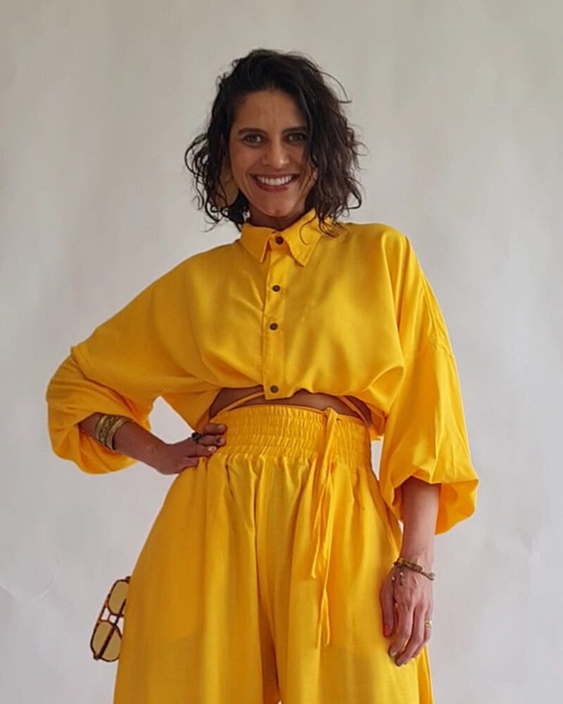 CROPPED FLAVIA AMARELO