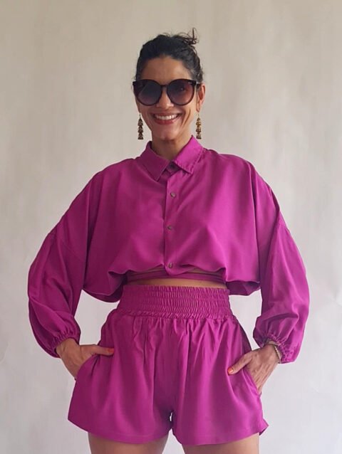 CROPPED FLAVIA FUCSIA