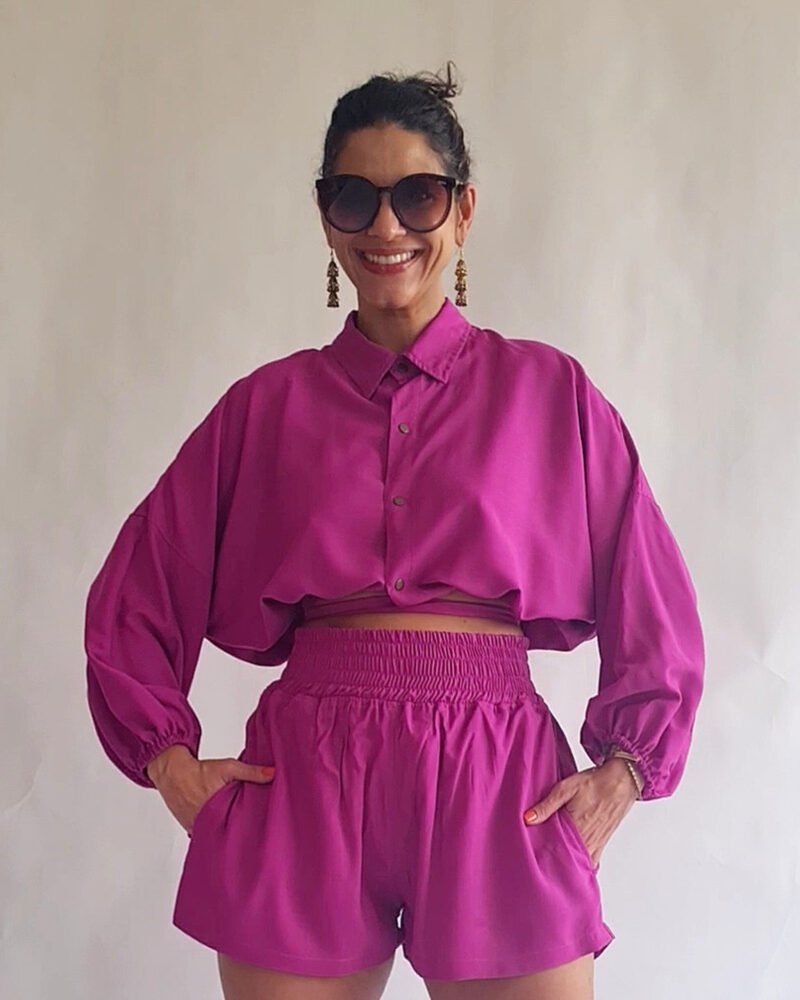 CROPPED FLAVIA FUCSIA