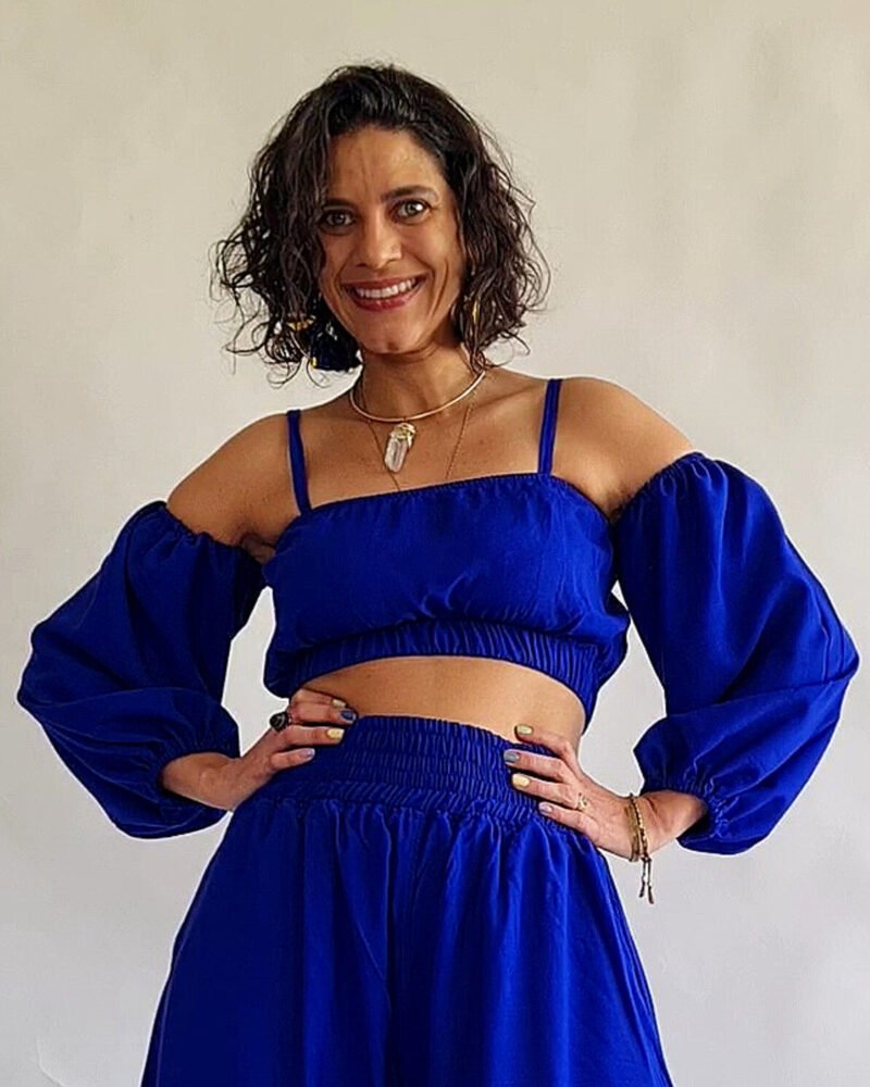 TOP ALCA MANGAS AZUL ROYAL