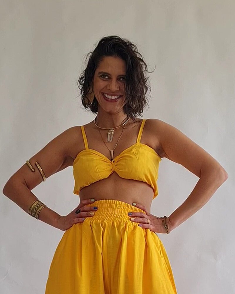 TOP ALCA MANGAS AMARELO - Imagem 3