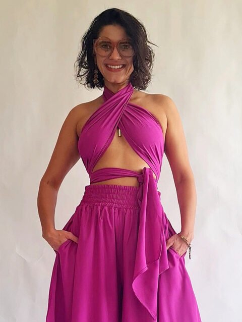 TOP FAIXA FUCSIA